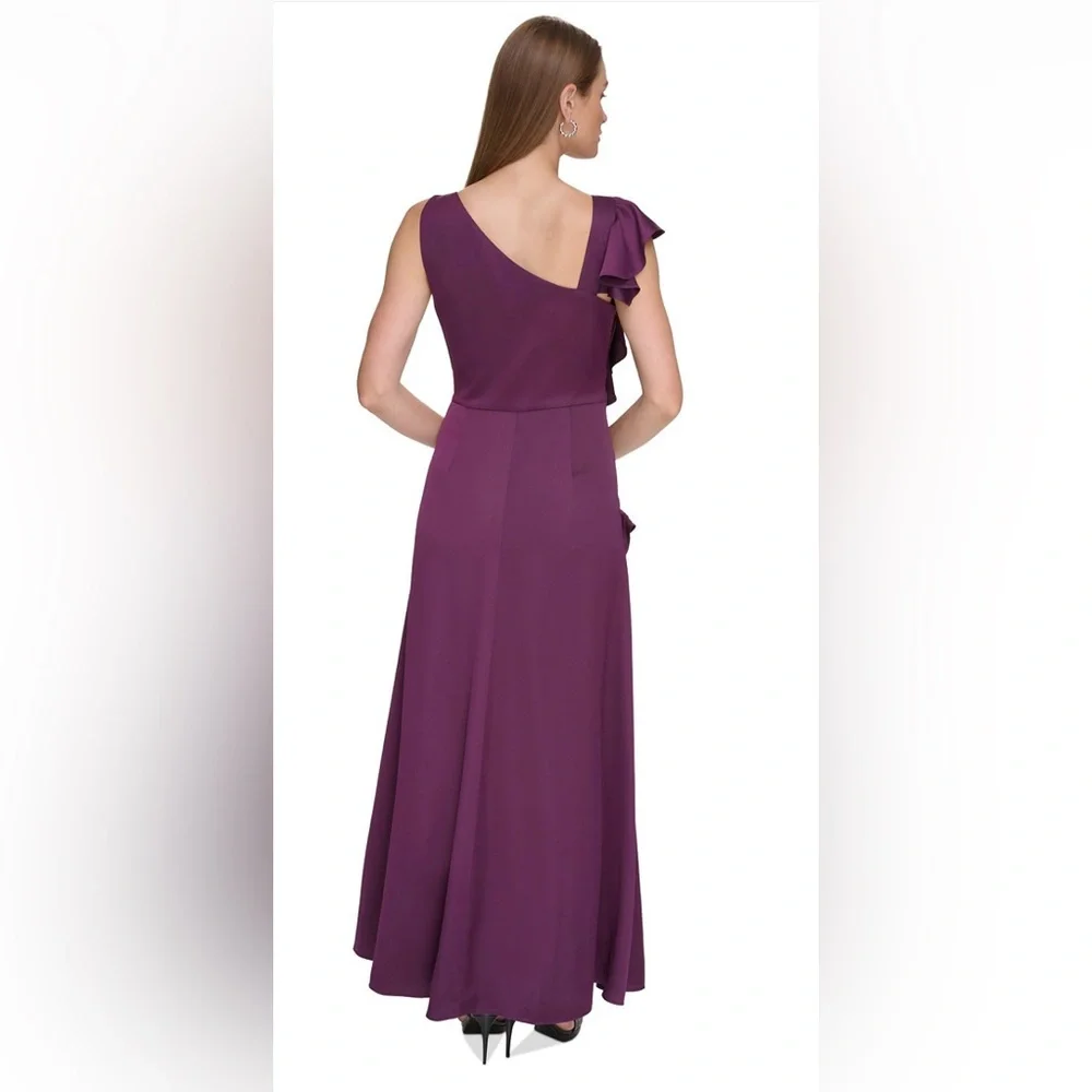 NWOT DKNY Raisin purple gown. Size 10. - Picture 2 of 4